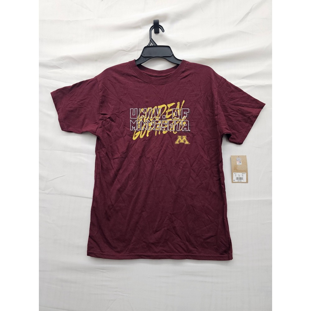 Rivalry Threads Boys Minnesota Gophers T-Shirt Burgundy Cotton Casual Size XL
